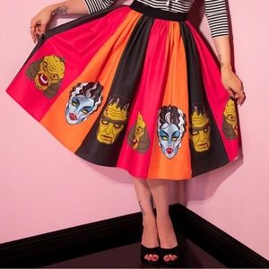 NWT micheline pitt monster face Halloween skirt